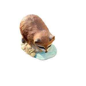 Vintage 1984 Raccoon Figurine - By Andrea by Sadek - Made in Japan